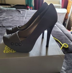 Gun metal colored heels